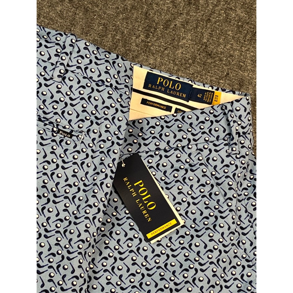 Polo Ralph Lauren Shorts Men XL Golf Tailored Fit Performance AOP Clubs New